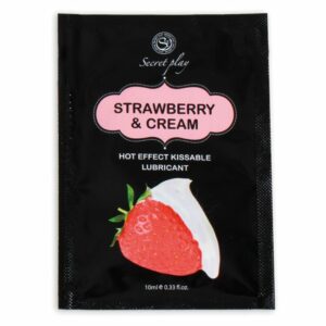 SECRETPLAY - SINGLE DOSE LUBRICANT STRAWBERRIES & CREAM 10 ML