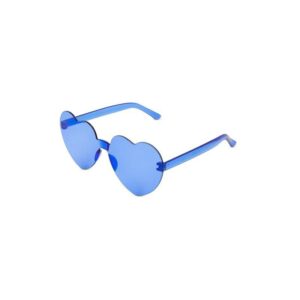 Party heart-shaped glasses Blue