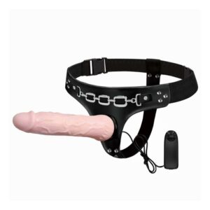 Baile Strap-On Vibrating Dildo Flesh 18.5 cm