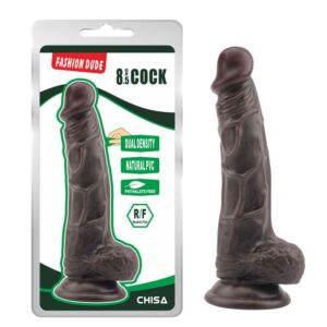 Dildo Dual Density Fashion Dude 21 x 4.1 cm Brown