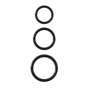 Fantasy C-Ringz Silicone 3-Ring Stamina Set Black