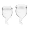 Feel Secure Menstrual Cup Transparent Pack of 2