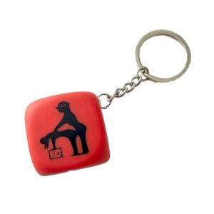 Red Position Dice Keychain