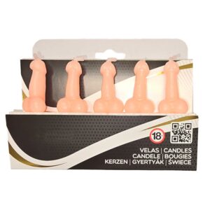 5 Penis-Shaped Candles Set