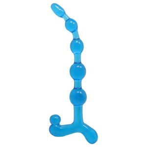 Bendy Twist Anal Beads Blue