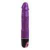 Glitter Vibrating Dildo Purple