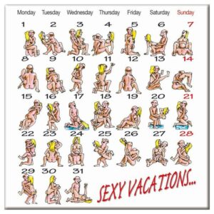 Kamasutra Calendar Magnet