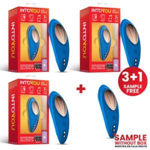 Pack 3 + Sample Silcone Panty Vibrator with App Blue